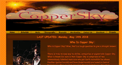Desktop Screenshot of copperskyband.com